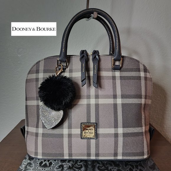 Dooney & Bourke Handbags - Dooney & Bourke Bitsy Bag - GRAY Tartain Plaid